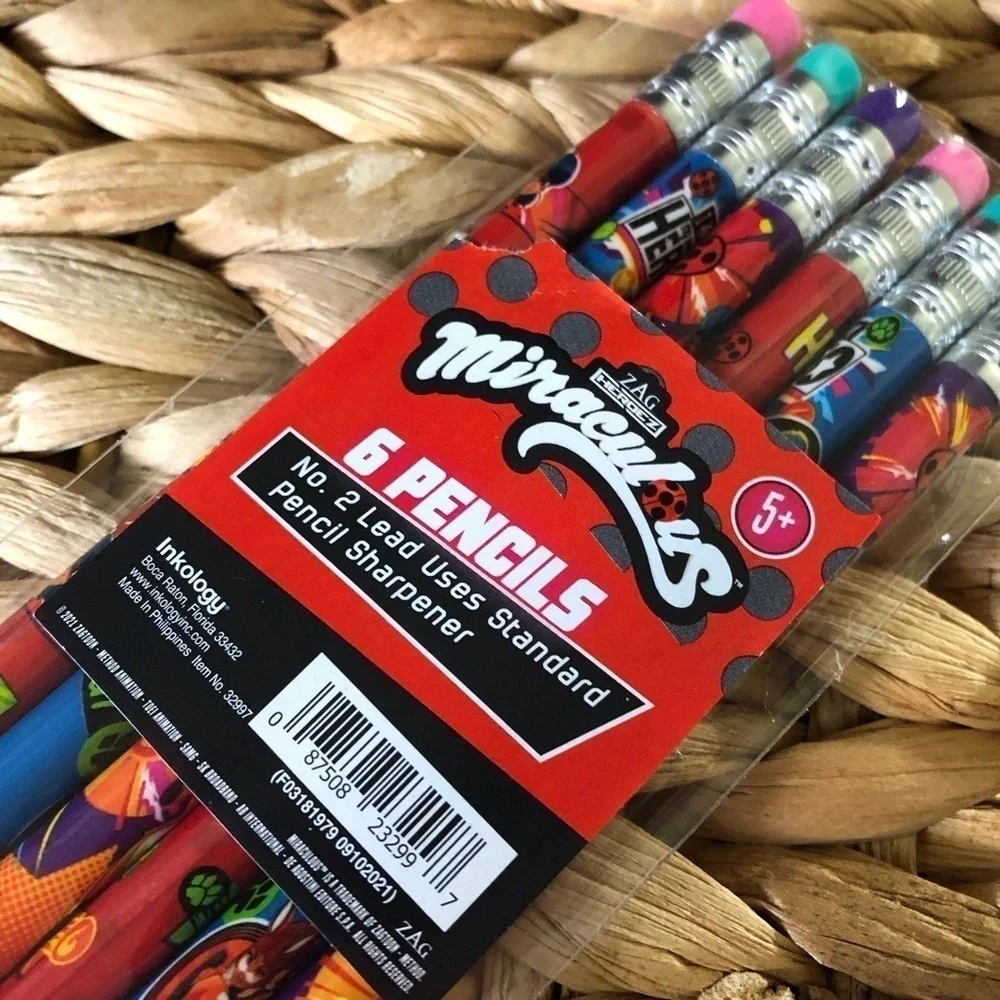 Miraculous 6 pack No. 2 pencils